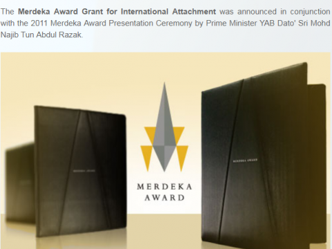Merdeka Award Grant for International Attachment 2018