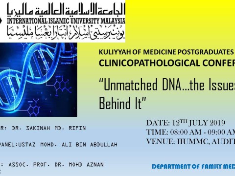 Unmatched DNA…The Issues Behind It” - KOM CPC by Dept. of Family Medicine