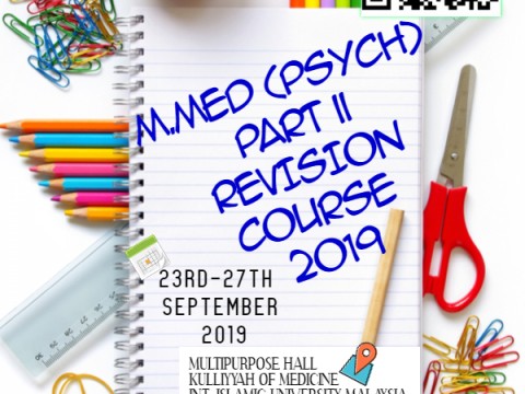 M.MED (PSYCH) Part II Revision Course 2019