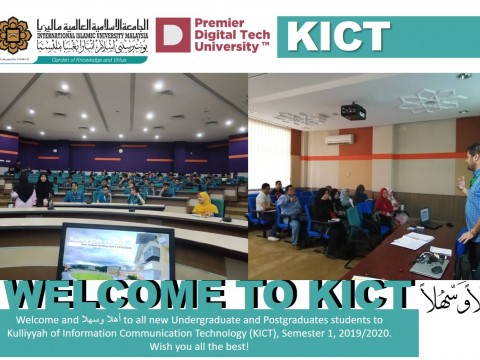 Welcome to all new Undergraduate & Postgraduate Students to KICT