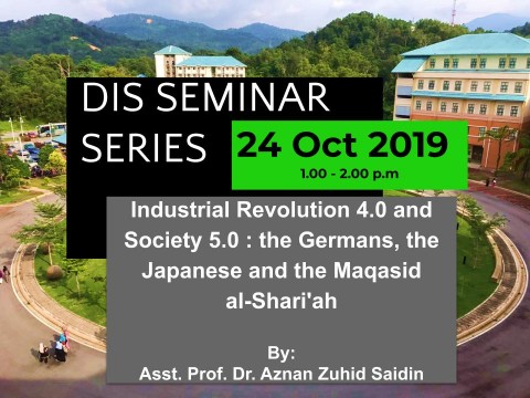 DIS Seminar Series 24 October 2019