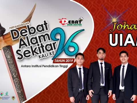Congratulations to IIUM Malay Language Debate Team for Winning the 'Debat Alam Sekitar 2019'