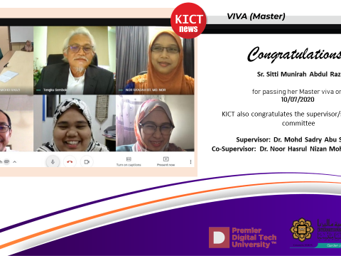 Congratulations  to Sister Sitti Munirah Abdul Razak