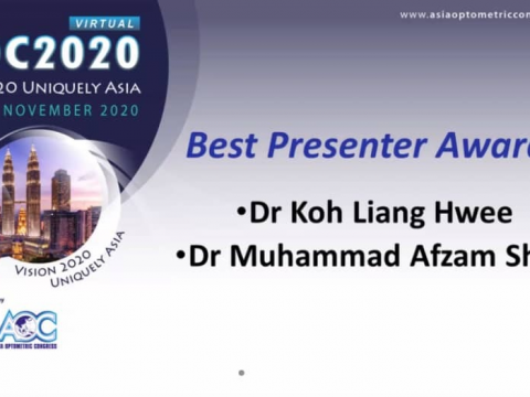Our Staff Won The Best Presenter Award in Asia Optometric Congress (AOC)!