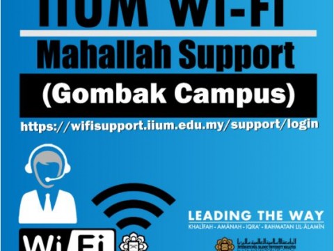 IIUM WIFI MAHALLAH SUPPORT (GOMBAK CAMPUS)