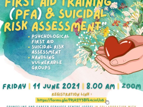 CCSC AND DEPARMENT OF PSYCHIATRIC COLLABORATES ON ORGANIZING TRAINING OF PSYCHOLOGICAL FIRST AID (PFA) AND SUICIDAL RISK ASSESSMENT