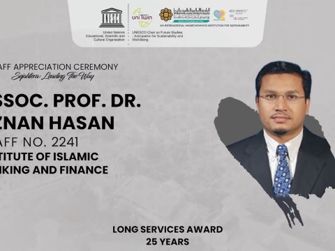 Congratulations! 25 Years Long Services Award -Assoc. Prof. Dr. Aznan Hasan