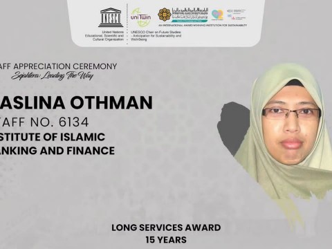 Congratulations! 15 Years Long Services Award -Sr. Haslina Othman