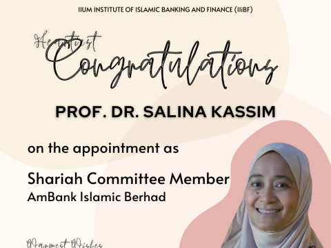 Heartiest Congratulations to Prof. Dr. Salina Kassim