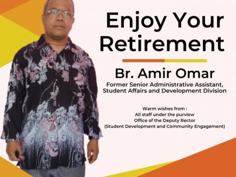 HEARTIEST APPRECIATION TO BR. AMIR OMAR