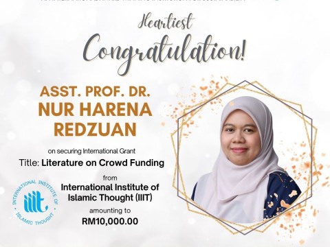 Heartiest Congratulations : Dr. Nur Harena Redzuan