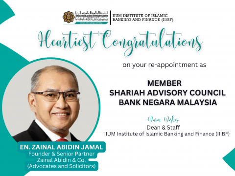 Heartiest Congratulations to En. Zainal Abidin Jamal