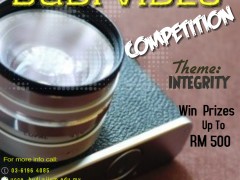 INVITATION TO JOIN BUDI VIDEO COMPETITION (BUDIVIC) 2018- THEME " INTEGRITY"