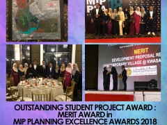 OUTSTANDING STUDENT PROJECT AWARD : MERIT AWARD in MIP PLANNING EXCELLENCE AWARDS 2018