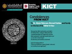 Condolences from KICT - Br. Abdul Rahman Ahmad Dahlan