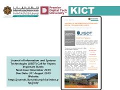 JOURNAL of INFORMATION SYSTEMS AND DIGITAL TECHNOLOGIES (JISDT)