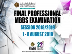 Final Professional MBBS Examination Session 2018/2019