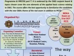 Obstetrics and Gynaecology Assessment Course (MOKA COURSE) -​​​​​ Second Annoucement​