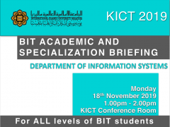 BIT Academic And Specialization Briefing