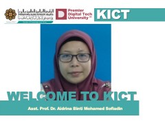 Welcome Asst. Prof. Dr. Aidrina Binti Mohamed Sofiadin