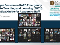 Dialogue Session on KAED Emergency Remote Teaching and Learning (ERTL): A Practical Guide for Academic Staff