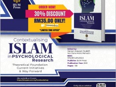 OPEN FOR PRE-ORDER : Contextualising ISLAM in Psychological Research - Theoretical Foundation Current Initiatives & Way Forward