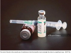 Benefits of vaccine must outweigh risks significantly