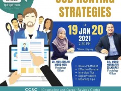 Job Hunting Strategies - Special Intervention Programme for IIUM Graduates 2020