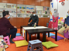 AIKOL PREPARES AN EXPRESSIVE ARTS THERAPY ROOM TO TEND THE MENTAL HEALTH OF STUDENTS