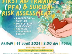 CCSC AND DEPARTMENT OF PSYCHIATRIC COLLABORATE ON ORGANIZING TRAINING OF PSYCHOLOGICAL FIRST AID (PFA) AND SUICIDAL RISK ASSESSMENT
