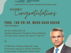 Heartiest Congratulations to YBhg. Tan Sri Dr. Mohd. Daud Bakar