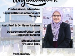 Congratulations - Professional Member: Asst. Prof. Sr Dr. Illyani Ibrahim