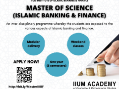 ​Master of Science (Islamic Banking and Finance) Modular Programme February 2022 Intake