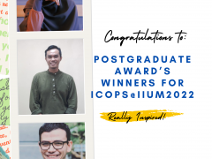 Postgraduate Award’s Winners for ICOPS@IIUM2022