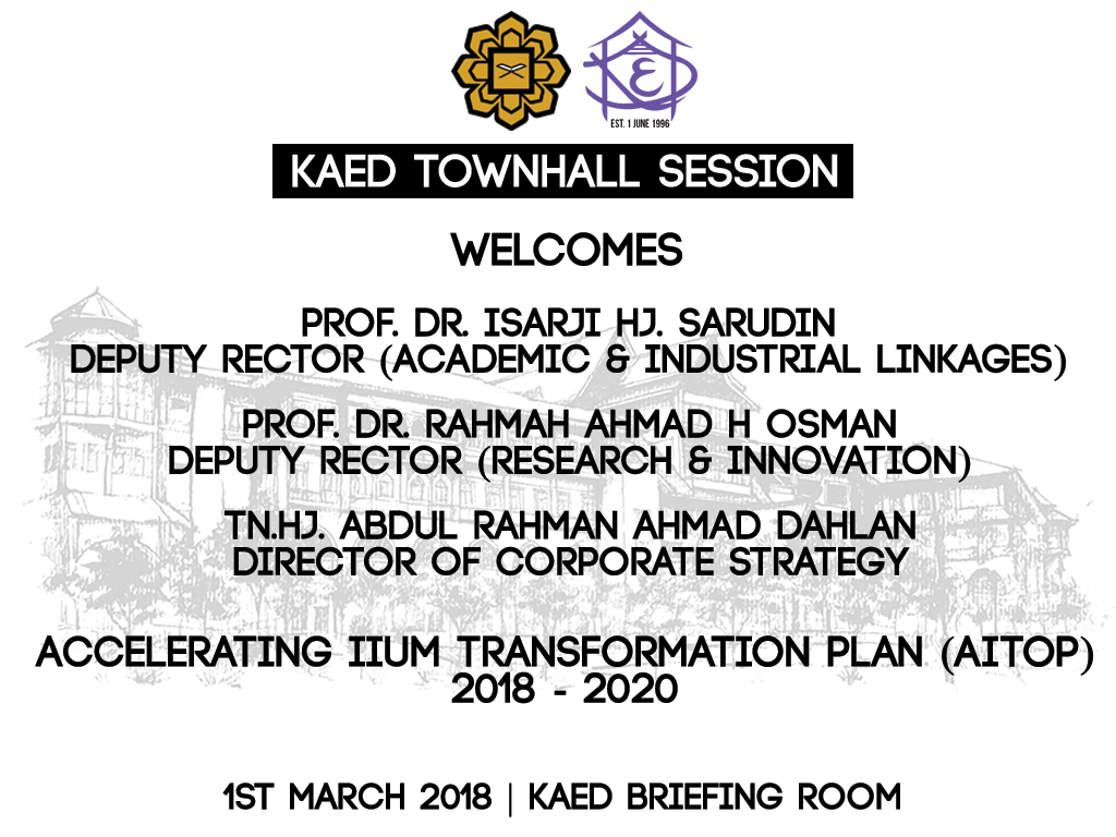 KAED TOWNHALL SESSION NO. 1/2018