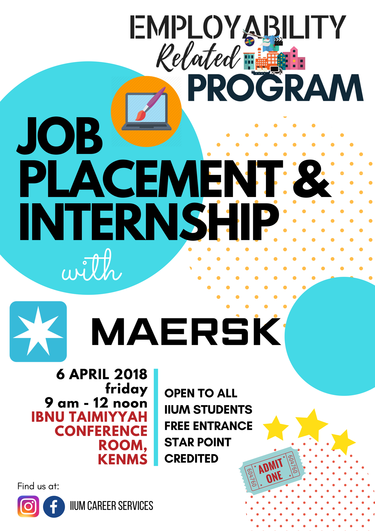 CAREER TALK - JOB PLACEMENT AND INTERNSHIP WITH MAERSK