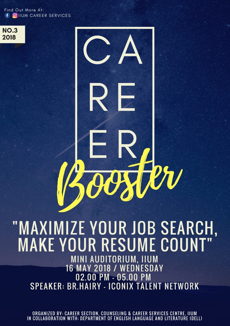 Career Booster : Maximize Your Job Search, Make Your Resume Count