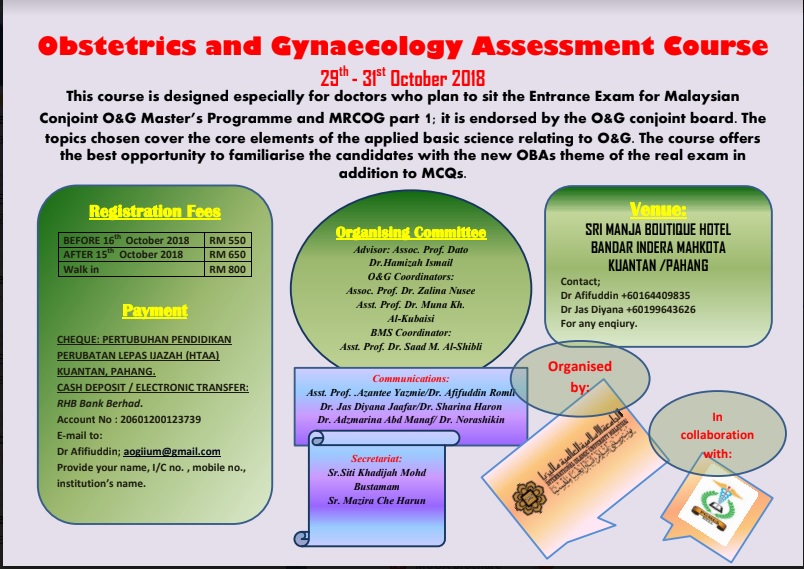 Obstetrics and Gynaecology Assessment Course