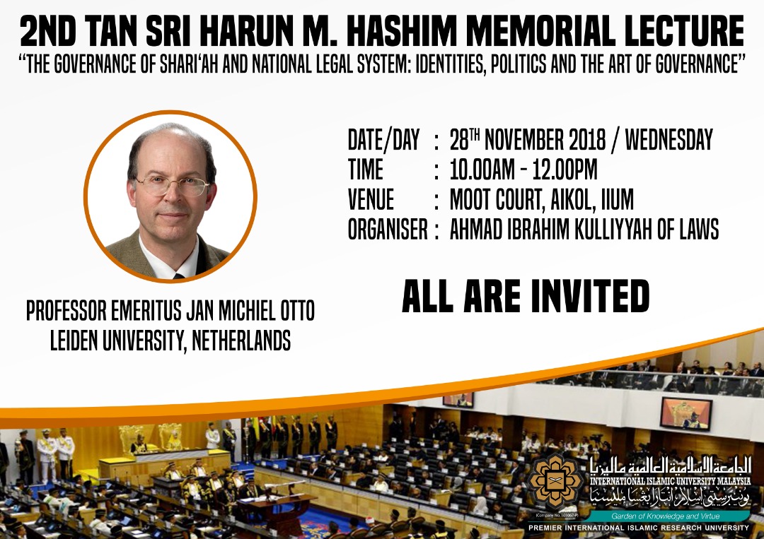 2ND TAN SRI HARUN M. HASHIM MEMORIAL LECTURE