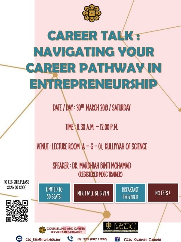 Career Talk: Navigating Your Career Pathway in Entrepreneurship