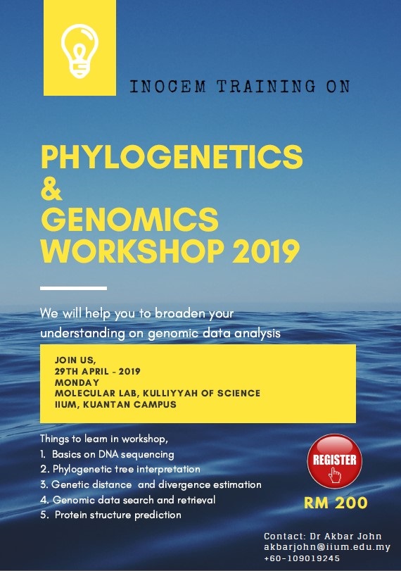 PHYLOGENETICS & GENOMICS WORKSHOP 2019