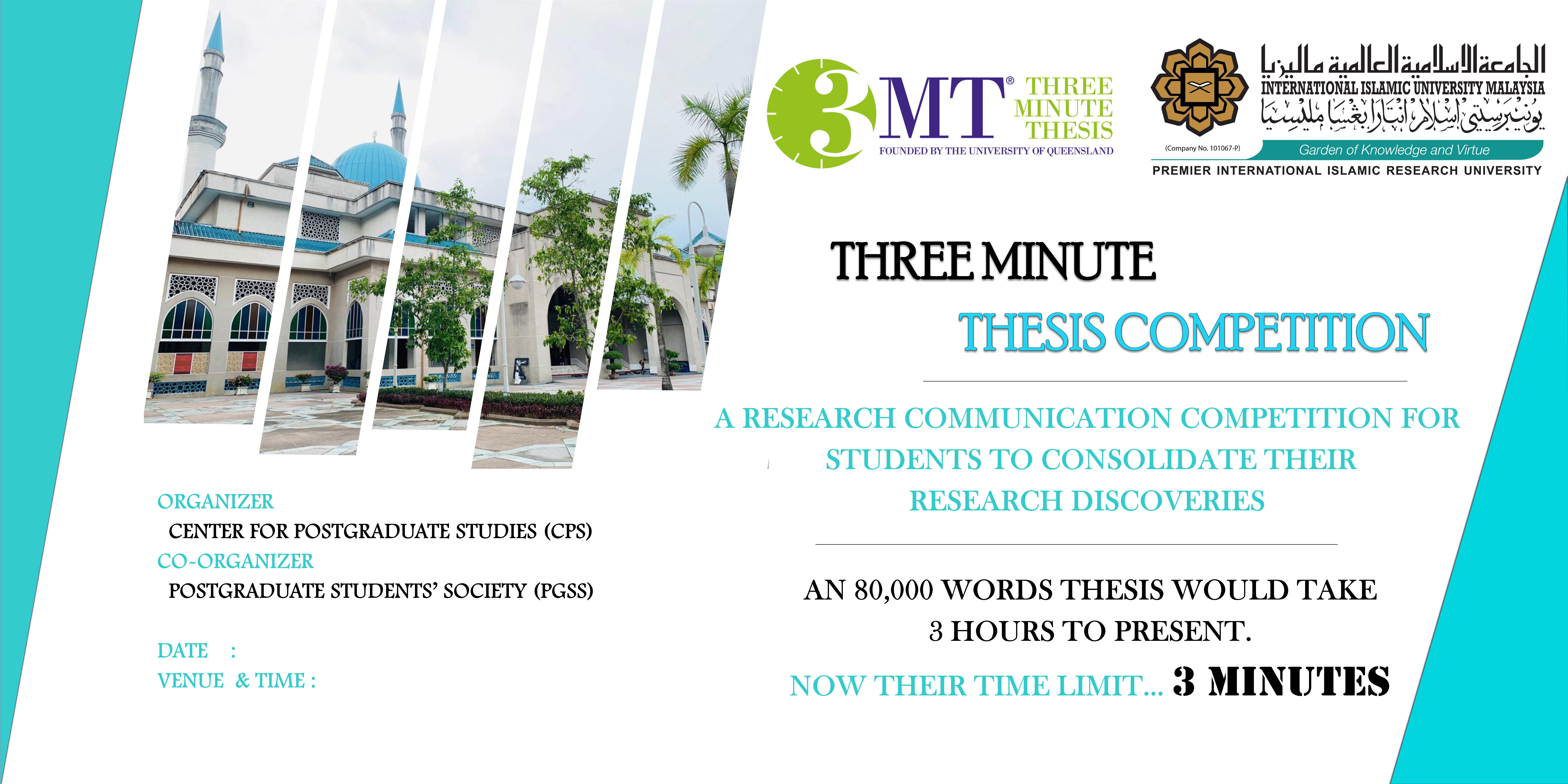 3-minutes thesis Competition