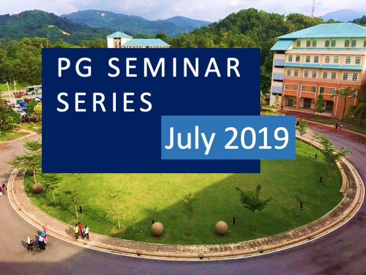 PG Seminar Series: July 2019