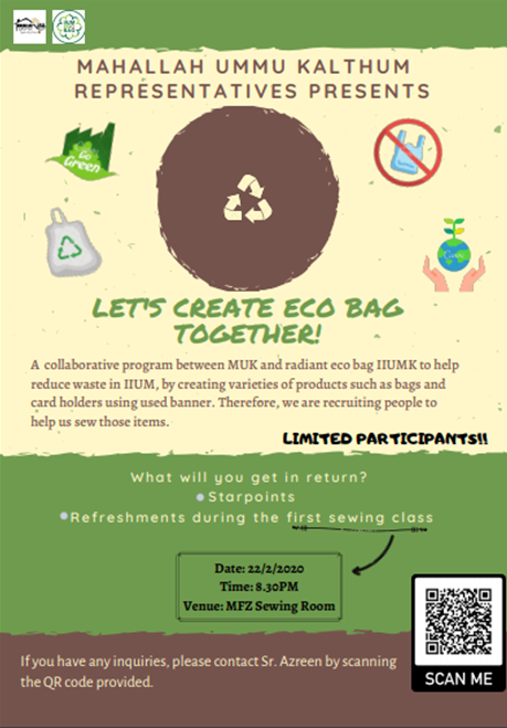 Recruitment for MUK ECO BAG PROJECT
