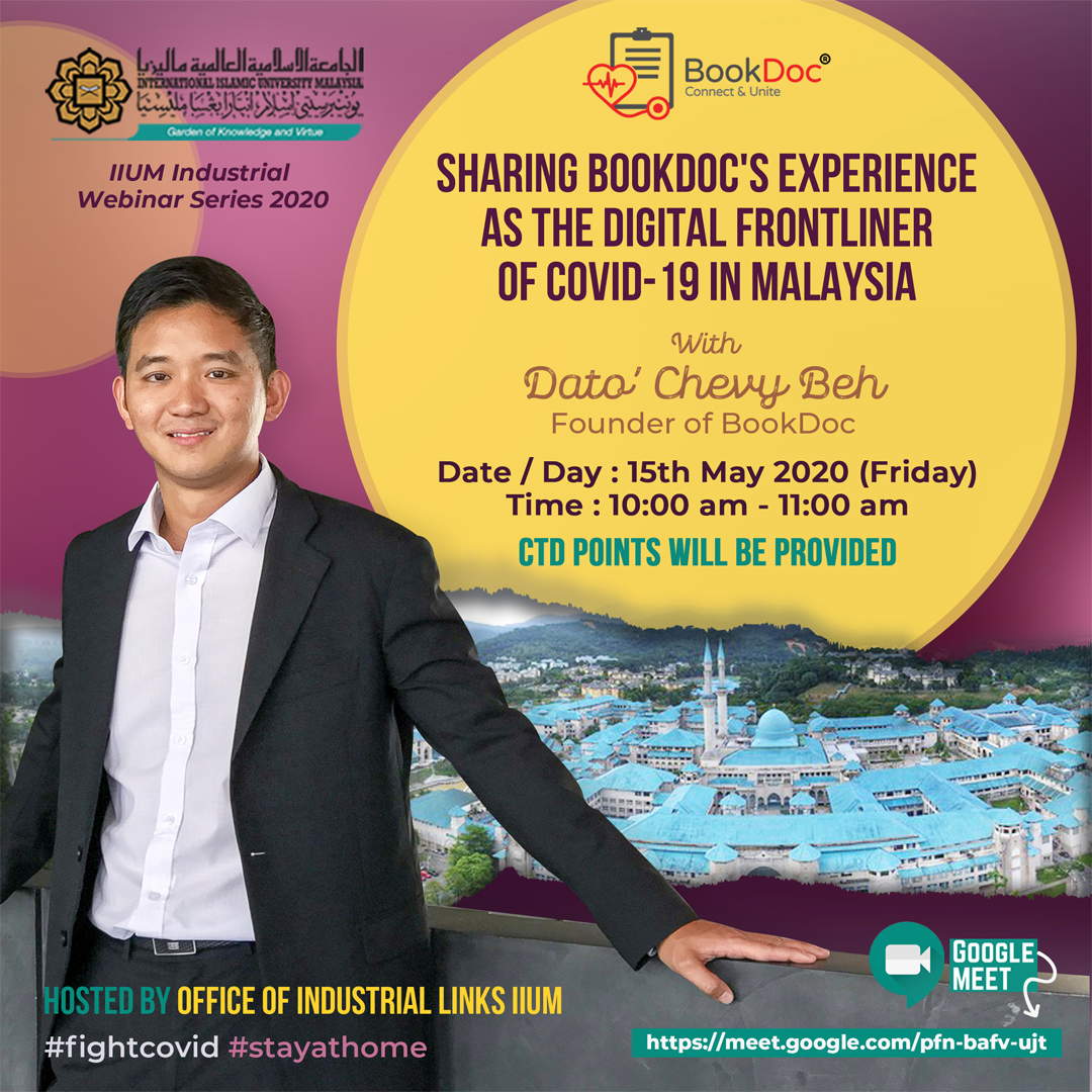 Sharing BookDoc's Experience as the Digital Frontliner of Covid-19 In Malaysia