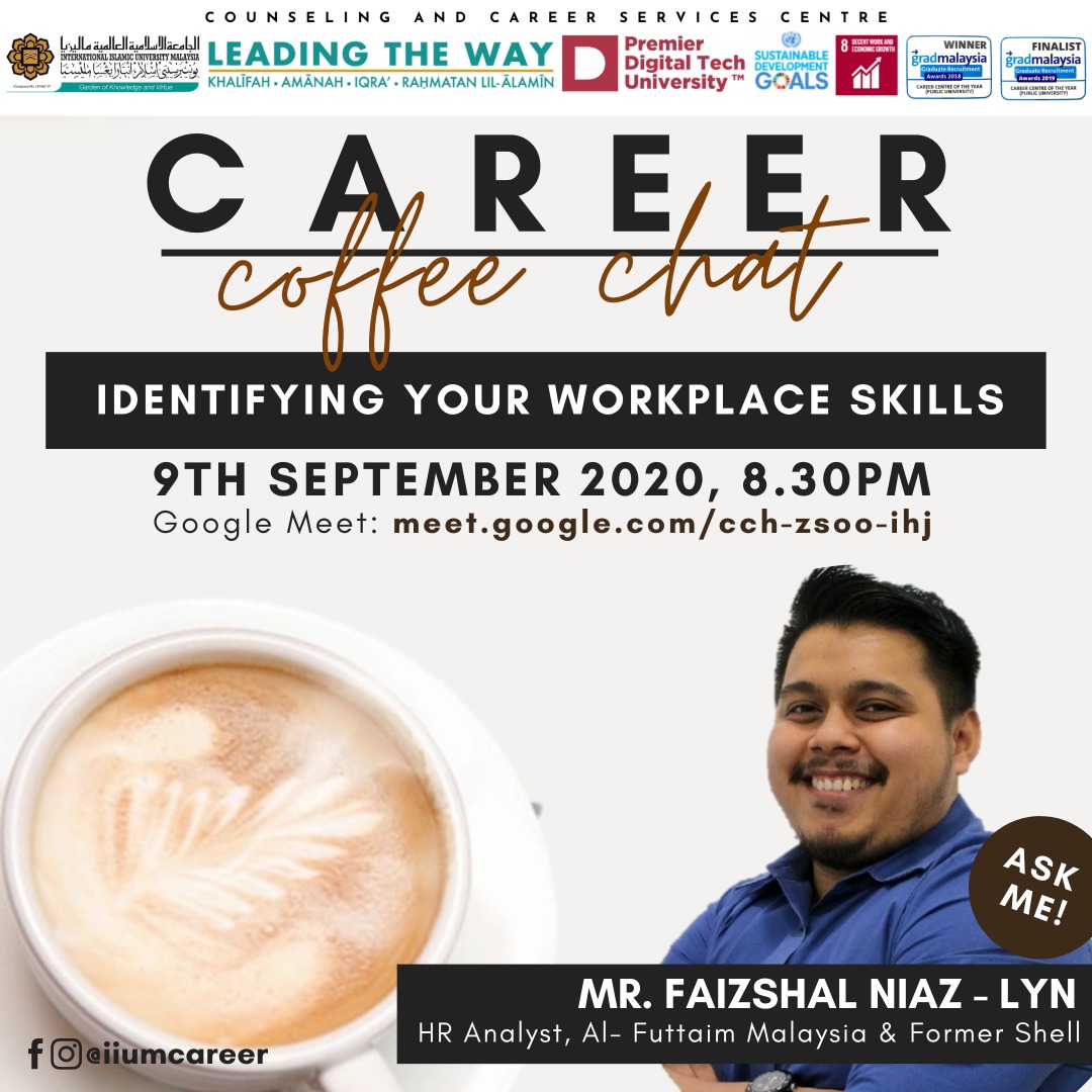 CAREER COFFEE CHAT - IDENTIFYING YOUR WORKPLACE SKILLS