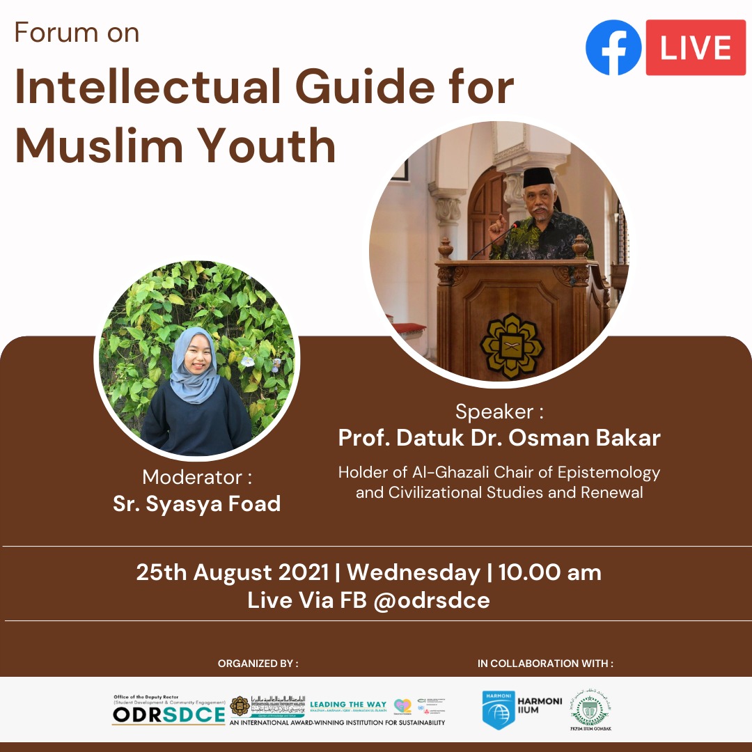 INVITATION TO ATTEND A FORUM ON INTELLECTUAL GUIDE FOR MUSLIM YOUTH 