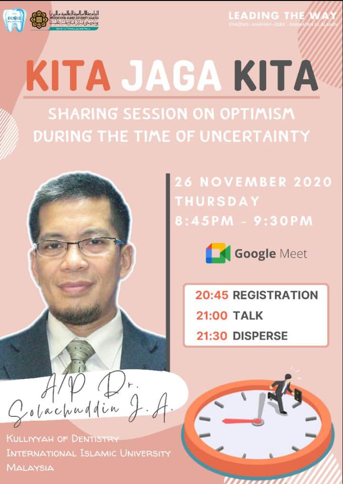 Kita Jaga Kita: Sharing session on optimism during the time of uncertainty