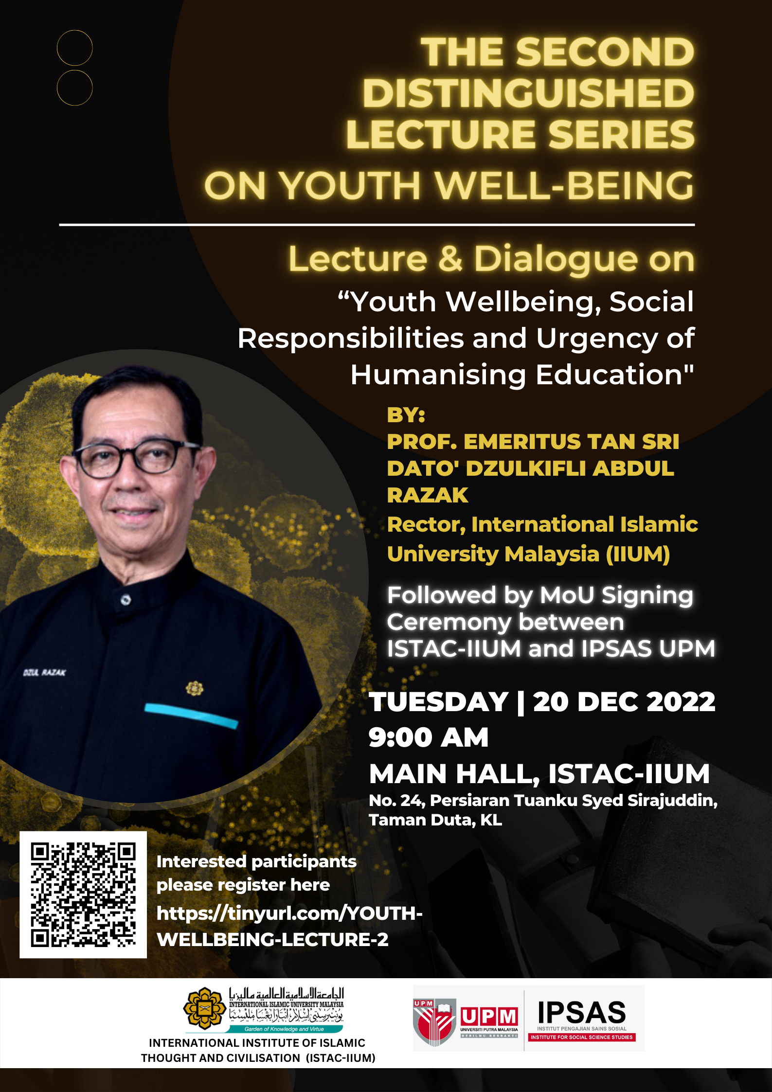 THE SECOND DISTINGUISHED LECTURE SERIES ON YOUTH WELL-BEING