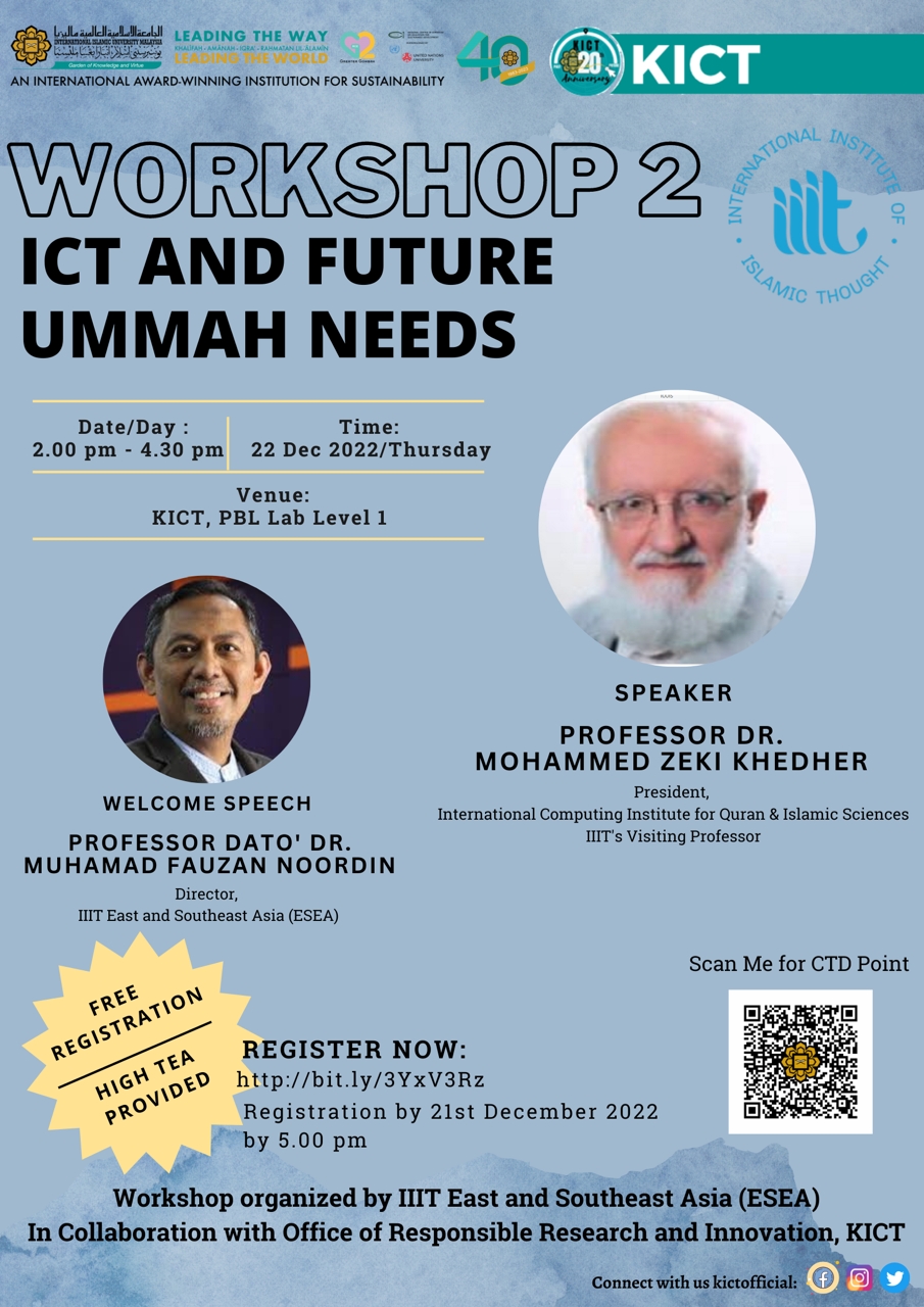 Workshop 2 on ICT and Future Ummah Needs